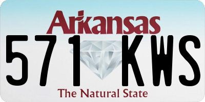 AR license plate 571KWS