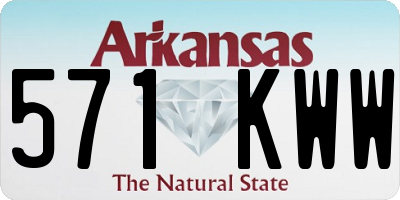 AR license plate 571KWW