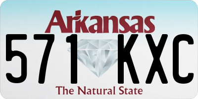 AR license plate 571KXC