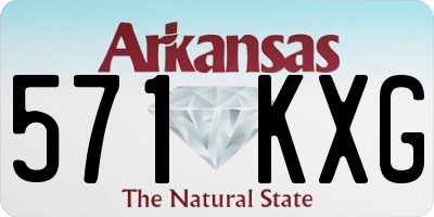 AR license plate 571KXG