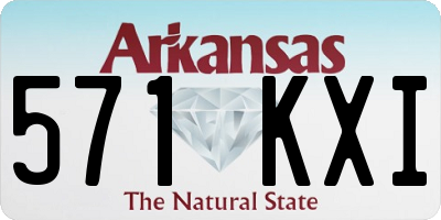 AR license plate 571KXI