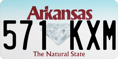 AR license plate 571KXM