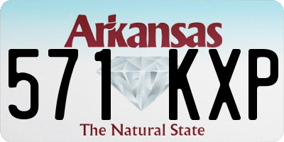 AR license plate 571KXP