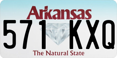 AR license plate 571KXQ