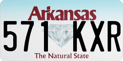 AR license plate 571KXR