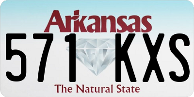 AR license plate 571KXS