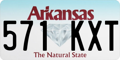 AR license plate 571KXT