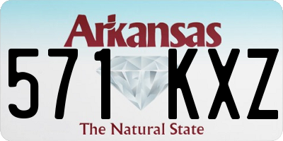 AR license plate 571KXZ