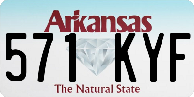 AR license plate 571KYF