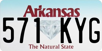 AR license plate 571KYG