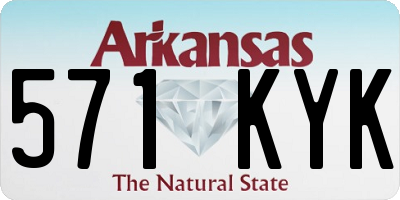 AR license plate 571KYK