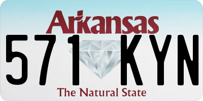 AR license plate 571KYN