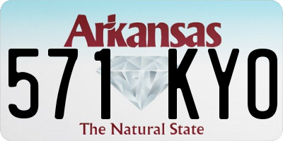 AR license plate 571KYO