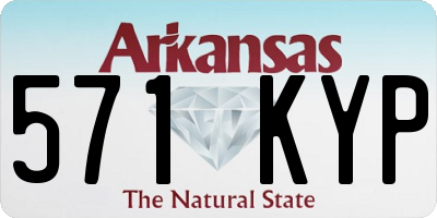 AR license plate 571KYP