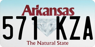 AR license plate 571KZA