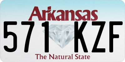 AR license plate 571KZF