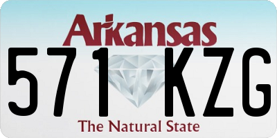 AR license plate 571KZG