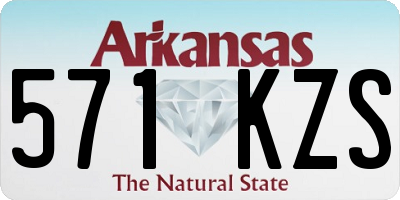 AR license plate 571KZS