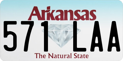 AR license plate 571LAA