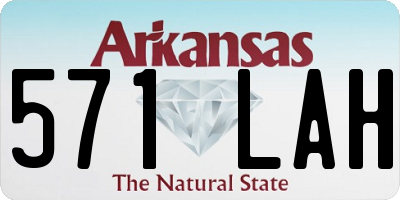 AR license plate 571LAH