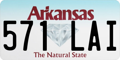 AR license plate 571LAI