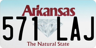 AR license plate 571LAJ