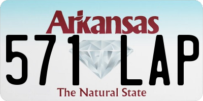 AR license plate 571LAP