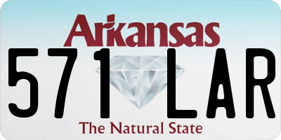 AR license plate 571LAR