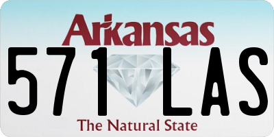 AR license plate 571LAS