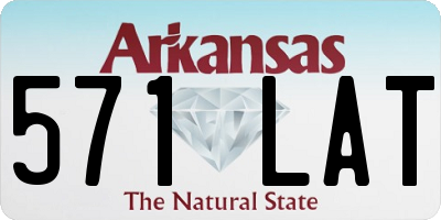 AR license plate 571LAT