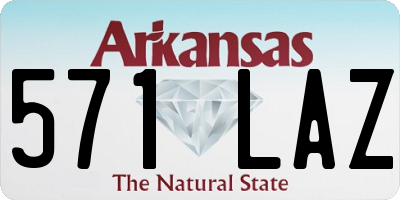AR license plate 571LAZ