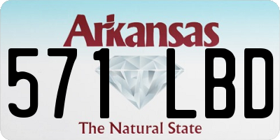 AR license plate 571LBD