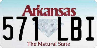 AR license plate 571LBI