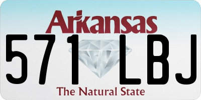 AR license plate 571LBJ