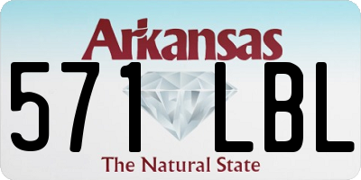 AR license plate 571LBL