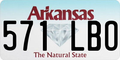 AR license plate 571LBO