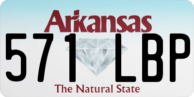 AR license plate 571LBP