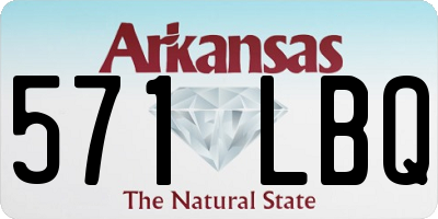 AR license plate 571LBQ
