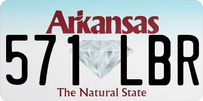 AR license plate 571LBR