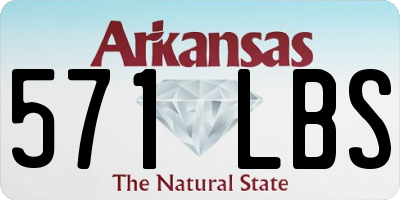 AR license plate 571LBS