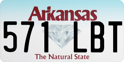 AR license plate 571LBT