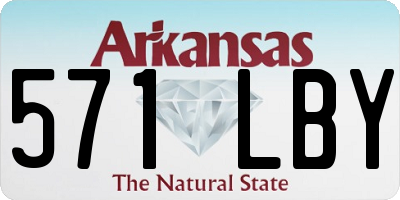 AR license plate 571LBY