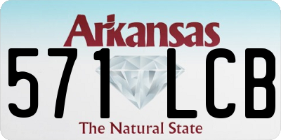 AR license plate 571LCB