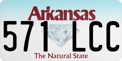 AR license plate 571LCC