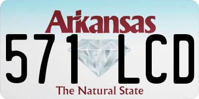 AR license plate 571LCD