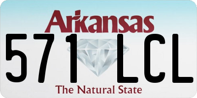 AR license plate 571LCL
