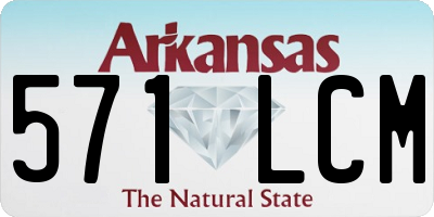 AR license plate 571LCM