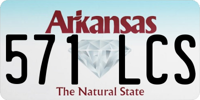 AR license plate 571LCS