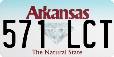 AR license plate 571LCT