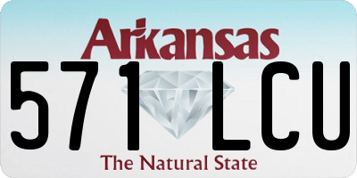 AR license plate 571LCU